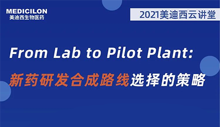 【云讲堂】From Lab to Pilot Plant 新药研发合成路线选择的战术